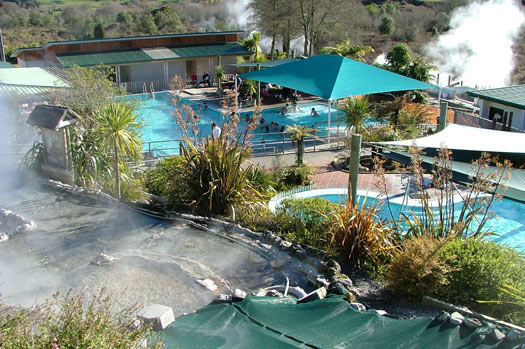 Rotorua camp grounds and hot pools